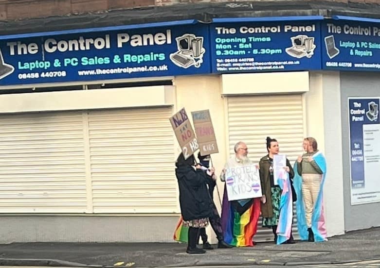SNP Councillors protesting hustings